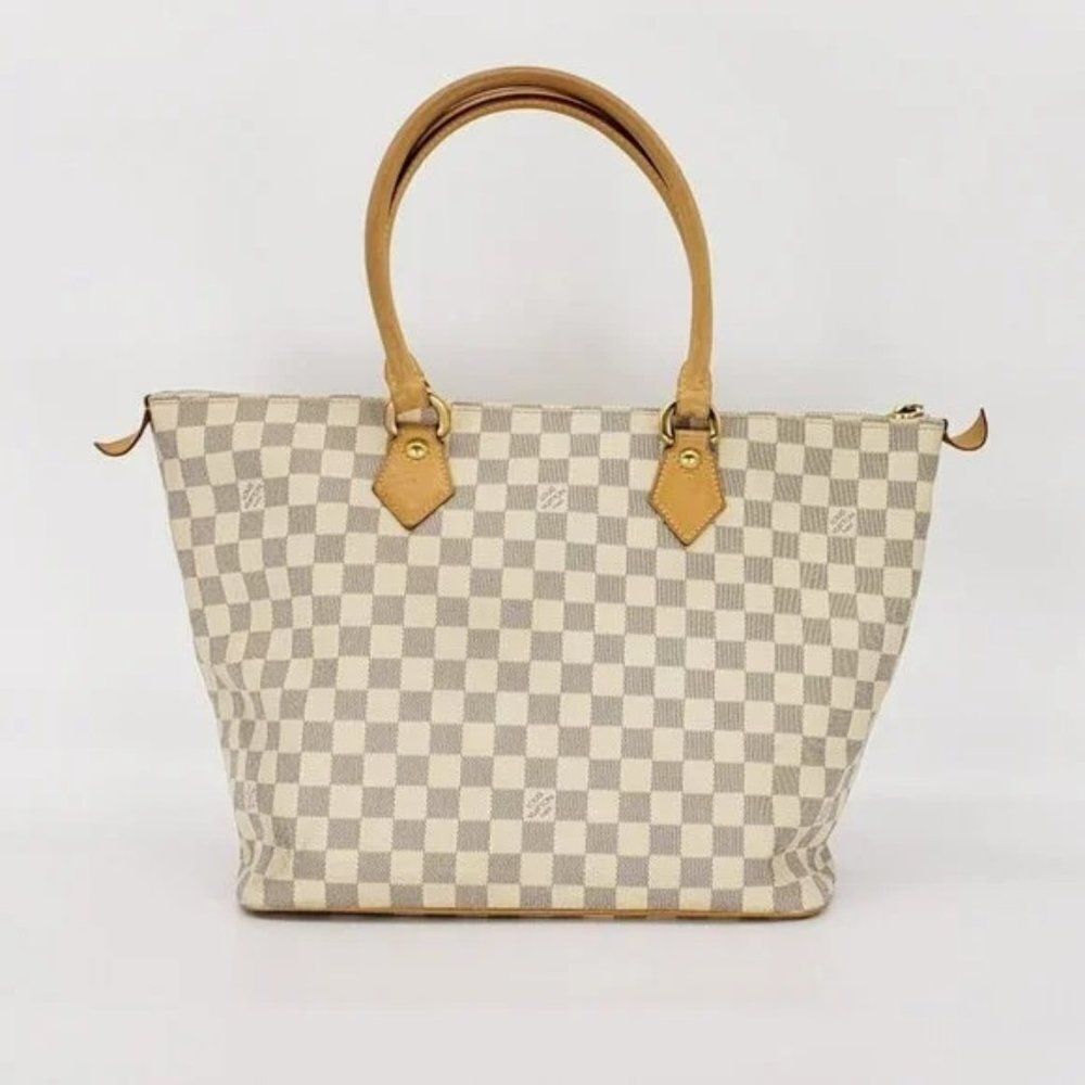 Louis Vuitton Saleya MM Damier Azur Tote Excellent Condition